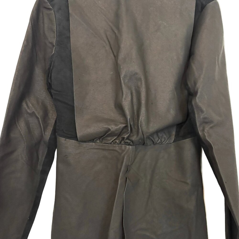 THE CAVALIÉR DRAPE BACK JACKET / BLACK LEATHER - image 3